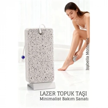 Nevamel® Lazer Kesim Doğal Ponza Topuk Taşı – Ayak Bakımı İçin Profesyonel Cilt Temizleyici