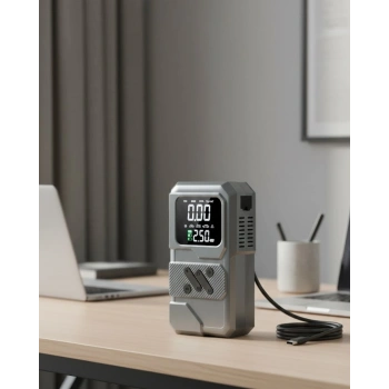 Nevamel® LED Işıklı Akü Takviye ve Lastik Şişirme Cihazı