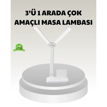 Nevamel® LED Işıklı Masa Lambası – Göz Yormayan Kısılabilir ve Esnek Başlıklı