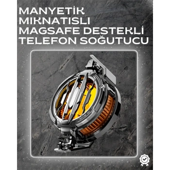 Nevamel LED Işıklı Telefon Soğutucu | Ultra Sessiz Fan | Mıknatıslı ve Aparatlı Bağlantı