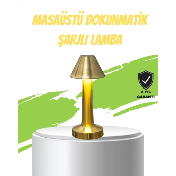 Nevamel® LED Masa Lambası 3 Renk Ayarlı Şarjlı Kablosuz Modern Tasarım