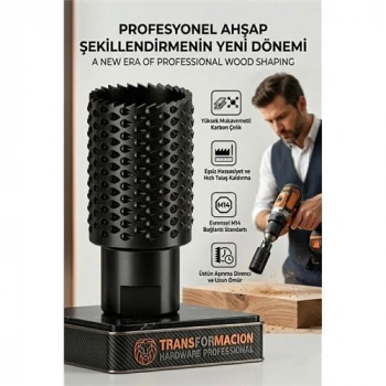 Nevamel® M14 29 mm Panç Törpü Agresif Ahşap Oyma Freze | Avuç Taşlama Uyumlu Şekillendirici 723040