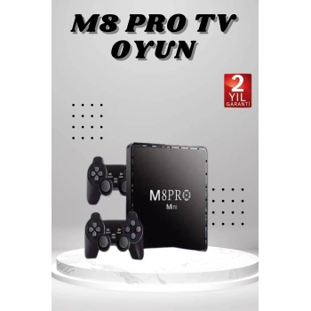 Nevamel M8 PRO Mini 2.4G 10K ultra HD 64 GB TV BOX Android TV GAME BOX  2 Adet Oyun Konsolu