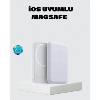 Nevamel MagSafe 15W Kablosuz Hızlı Şarj Lightning Girişli Taşınabilir Batarya