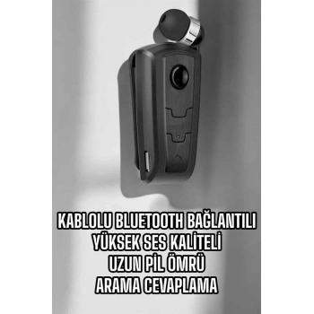 Nevamel Makaralı Bluetooth Kulaklık Kulak İçi Android iOS Uyumlu Titreşimli