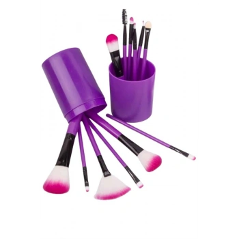 Nevamel Makyaj Fırçası 12 Parça Set Yumuşak Uçlu Göz Makyajına Uygun Hafif ve Taşınabilir Çanta