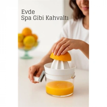 Nevamel® Manuel Kollu Narenciye Sıkacağı – 500 ml Kapasiteli 17x12 cm Pratik ve Dayanıklı