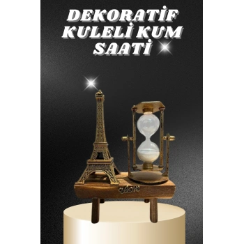 Nevamel Masa Biblosu Dekoratif Süs Kum Saati Eyfel Kulesi Hediyelik Kum Saati