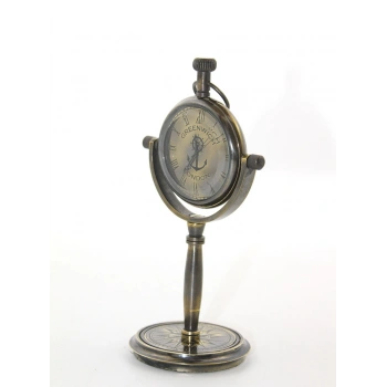 Nevamel® Masa Üstü Pirinç Saat Model 2