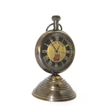 Nevamel Masa Üstü Pirinç Saat Model 5