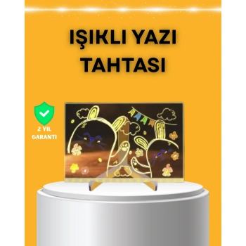 Nevamel Masaüstü ve Duvara Monte Edilebilir LED Işıklı Yazı Panosu