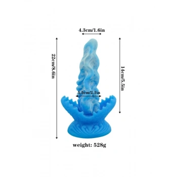 Nevamel® Mavi Canavar Dildo Model 4