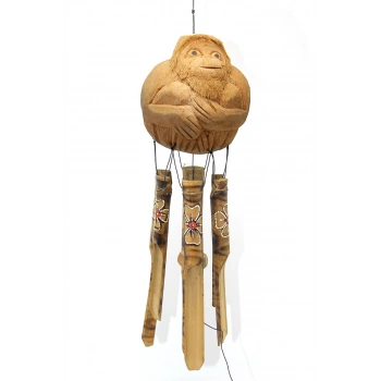 Nevamel Maymunlu Bambu Rüzgar Çanı