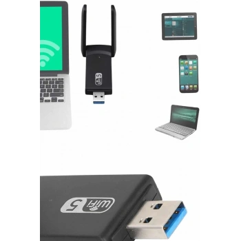 Nevamel Mbps Wifi Alıcı Kablosuz Wifi Adaptörü Çift Band Çift Antenli
