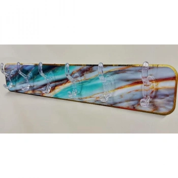 Nevamel Mermer Desenli Yapışkanlı Askılık