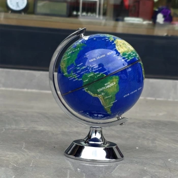 Nevamel® Metal Ayaklı Mavi Dünya Küresi