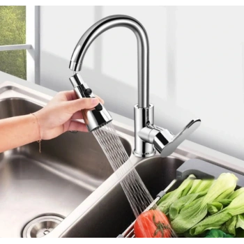 Nevamel Metalik Musluk Başlığı 3 Fonksiyon