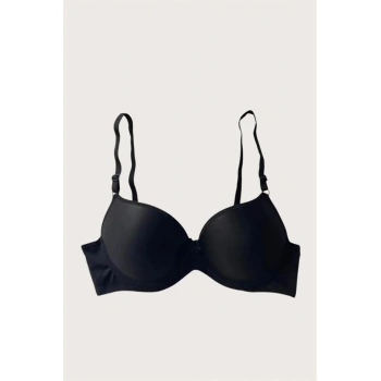 Nevamel® Mikro Kumaş Push Up Dolgulu Balenli Günlük Tek Destekli Sütyen