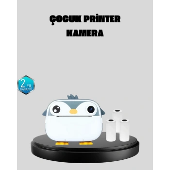 Nevamel® Mini Çocuk Kamera Anında Baskı Özellikli HD Video Termal Yazıcılı