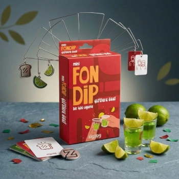 Nevamel® Mini Fondip Çiftlere Özel Eğlenceli Kart Oyunu