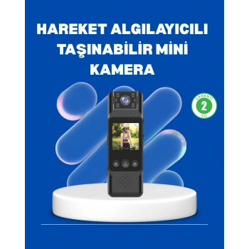 Nevamel Mini Kamera 1080P Full HD Döner Lens Taşınabilir