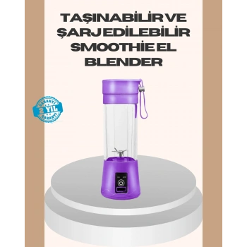 Nevamel® Mini Taşınabilir Blender 380ml USB Şarjlı Detoks Smoothie Hazırlayıcı