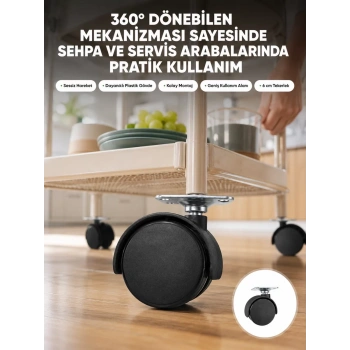 Nevamel® Mobilya Tekerleği 6 cm Kilitsiz Tekli Satış
