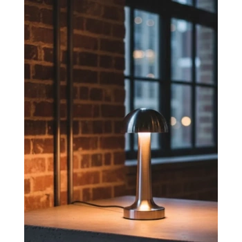 Nevamel® Modern Mantar Masa Lambası Dokunmatik 3 Işık Modlu Şarjlı Kablosuz LED