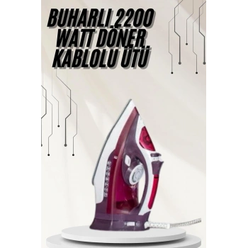 Nevamel® Modern Tasarım 2200W Dayanıklı Buharlı Seramik Kaplama Ütü