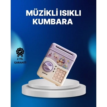 Nevamel® Mor Otomatik Para Girişli Elektronik Şifreli Kumbara