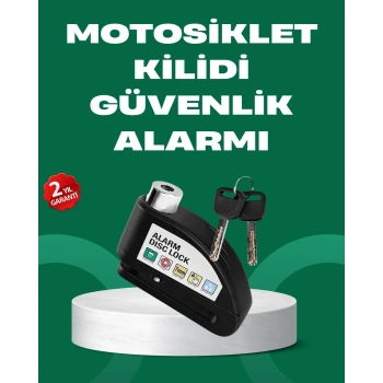 Nevamel Motosiklet Scooter Bisiklet Tekerlek Disk Kilidi Alarmlı Güvenlik