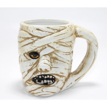 Nevamel® Mumya Figürlü 3D Kabartmalı Kupa Bardak