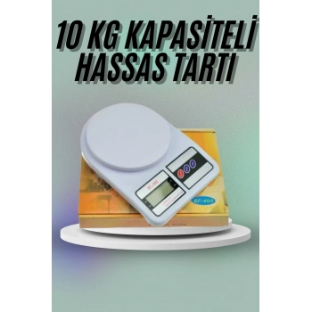 Nevamel Mutfak Tartısı Dijital Göstergeli Hassas Tartı 10 Kg Kapasiteli