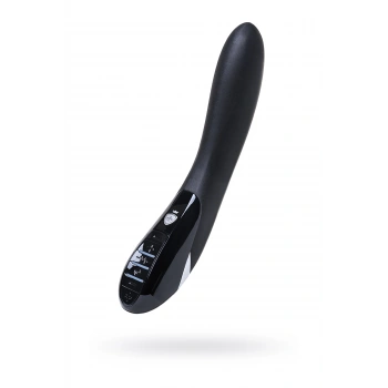 Nevamel® Mystim Electric Eric Elektro Stimülasyonlu Vibratör, Siyah, 27 Cm, Silikon