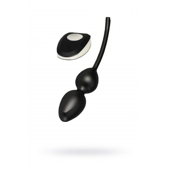 Nevamel® Mystim Jane Untamed Geisha Balls Vajinal Toplar, Titreşimli, Silikon, Siyah