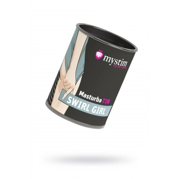 Nevamel® Mystim Masturbatin Swirl Gir Masturbatör, Tpe, Beyaz, 4,5 Cm