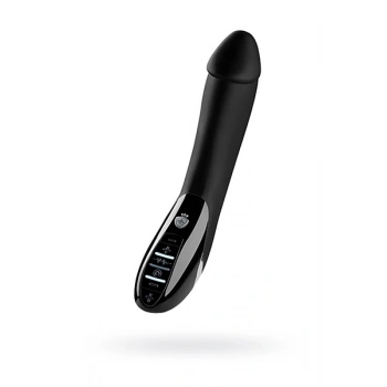Nevamel® Mystim Tickling Truman Elektro Stimülasyonlu Vibratör, Silikon, Siyah, 27Cm