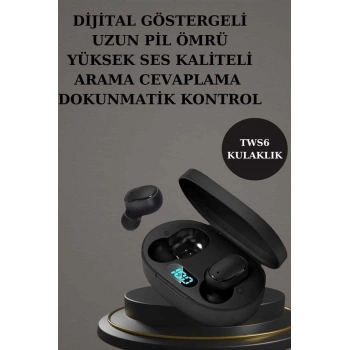 Nevamel Nabız Ölçer Hediye Bileklikli Akıllı Saat ve Dijital Göstergeli Bluetooth Kulaklık Çoklu Şarj Girişi