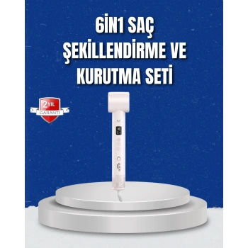 Nevamel® Negatif İyon Teknolojili 6-in-1 Profesyonel Saç Şekillendirici