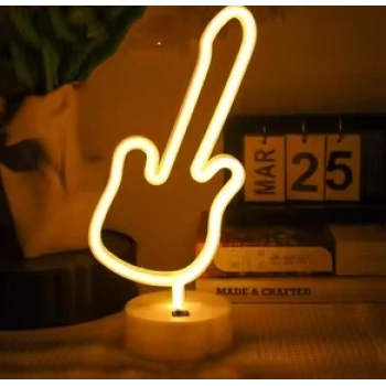 Nevamel Neon Gitar Masa Lambası