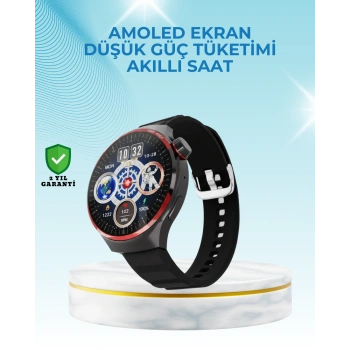 Nevamel® NFC Destekli Akıllı Saat AMOLED Ekranlı Şık Tasarım