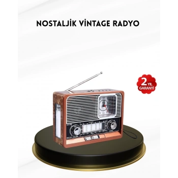Nevamel® Nostaljik Radyo – Şık Dekoratif Tasarım ve Güvenli 2 Yıl Garanti