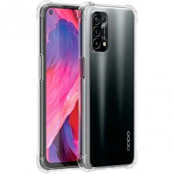 Nevamel OPPO Reno A54 Kamera Korumalı Shockproof Darbe Emici Silikon Kılıf-(5775)