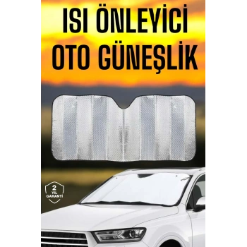 Nevamel Oto Güneşlik Isı Önleyici Tüm Araçlara Uyumlu UV Işınlarına Karşı