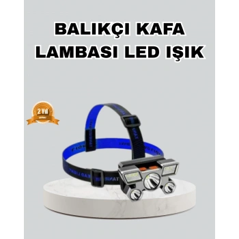 Nevamel Outdoor ve Gece Balıkçılığı İçin LED Kafa Lambası – USB Şarjlı 60° Ayarlanabilir Far