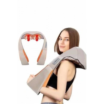 Nevamel® Ovmalı Boyun Sırt İnsan Eli Hissi Veren Şarjlı Masaj Aleti Masaj Cihazı