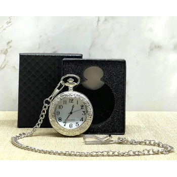 Nevamel Özel Kutulu Gümüş Köstekli Saat