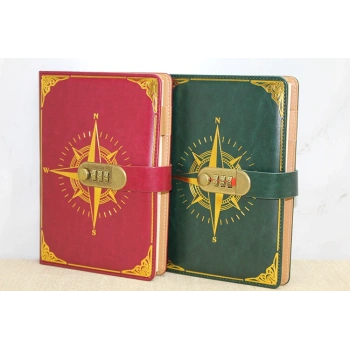 Nevamel Özel Tasarım Şifreli Deri Defter