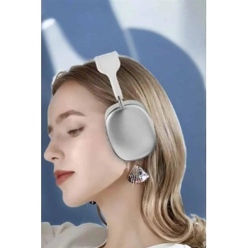 Nevamel P9 Plus Kablosuz Kulak Üstü Bluetooth Kulaklık Beyaz Yüksek Ses Kaliteli