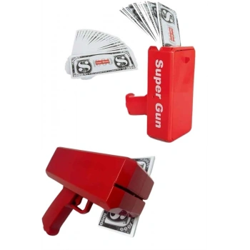 Nevamel Para Saçma Tabancası Kırmızı Para Fırlatma Oyuncağı Parti Eğlencesi